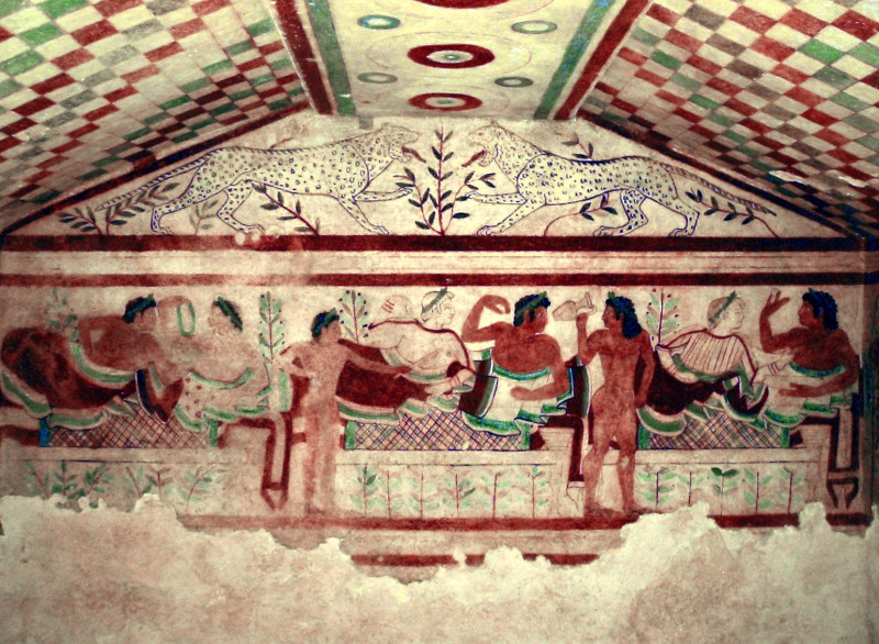 Monterozzi, Tarquinia_Tomb_of_the_Leopards